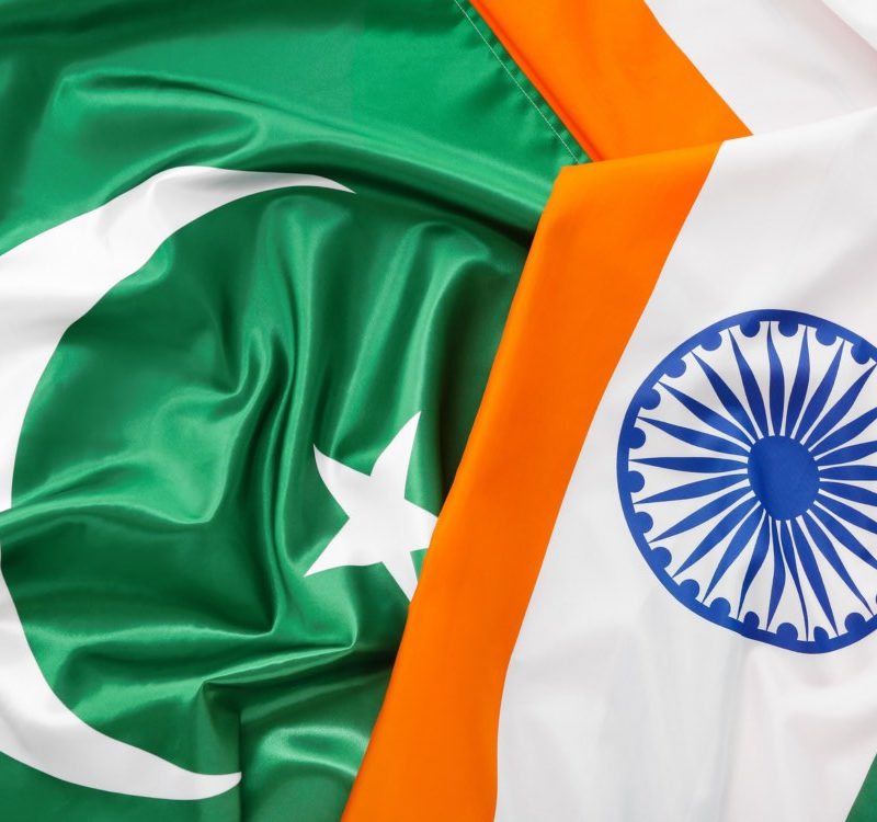 image du drapeau de l'Inde et du Pakistan