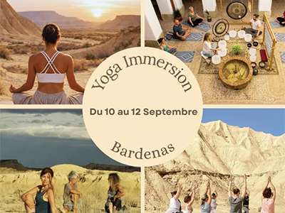 WEEK-END YOGA AU CŒUR DES BARDENAS EN DORTOIR 4 PERSONNES NON MIXTE